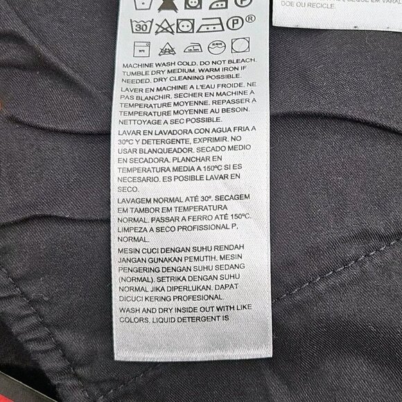 Levi's Premium Ribcage Straight Ankle Jeans Black Womens Size 24W NEW Button Fly - Picture 12 of 16